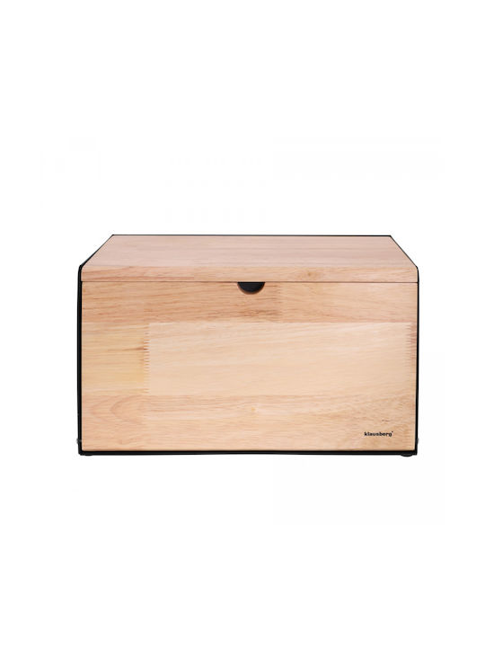 Klausberg Wooden Bread Box with Lid Gray 21x35x20cm