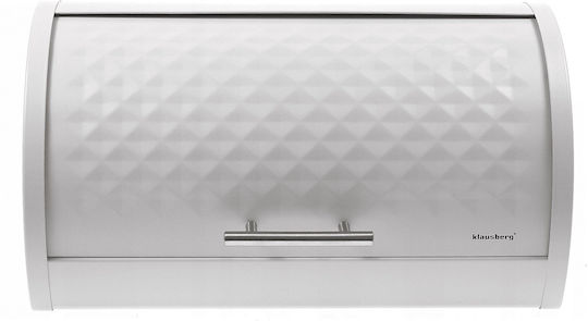 Klausberg Кутия за хляб с капак Inox Сива 38x28x18.5см