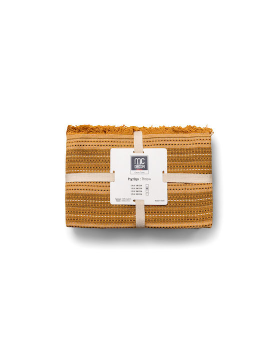 Mc Decor 33001 Ριχτάρι Πολυθρόνας 170x180εκ. Mustard - 33001 MCD.SRP.33001 MUSTARD