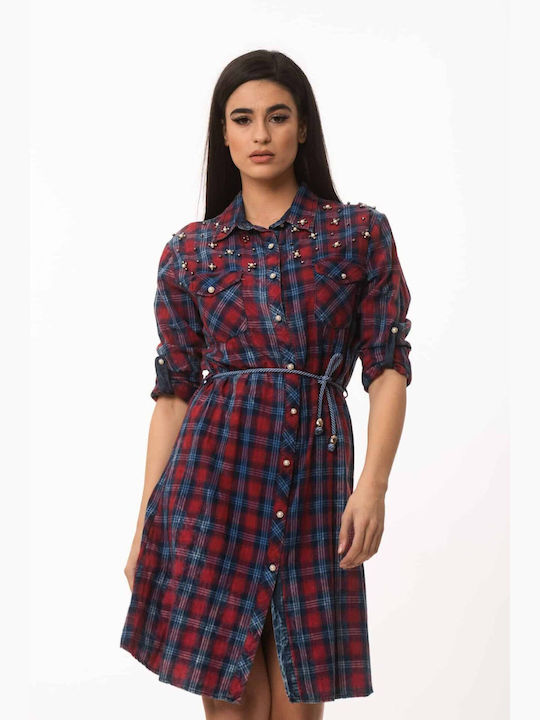 Dress Up Shirt Dress Dress Printed Black