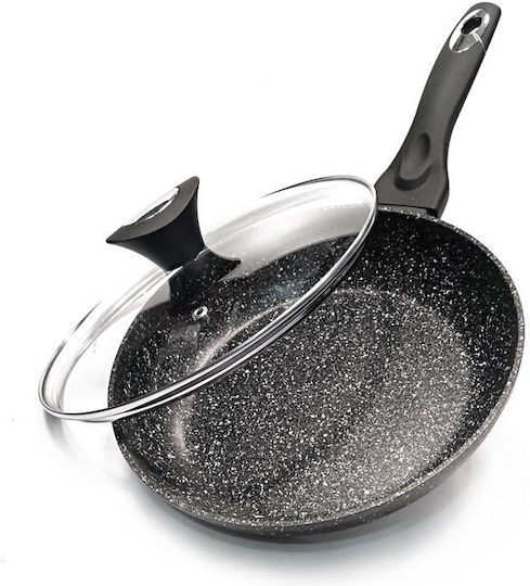 Klausberg Pan Mit Deckel aus Aluminium mit Steinbeschichtung 30cm