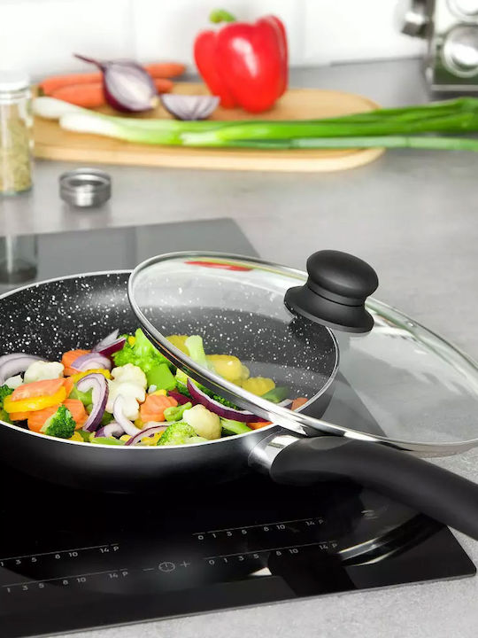 KING Hoff Pan With Lid made of Aluminum with Non-Stick Coating 26cm