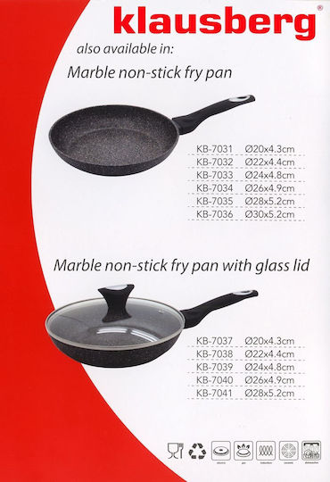 Klausberg Pan With Lid made of Aluminum with Stone Coating 26cm
