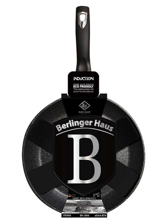 Berlinger Haus Black Silver Collection Τηγάνι από Αλουμίνιο με Αντικολλητική Επίστρωση 24cm