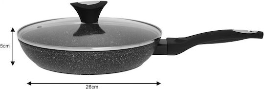 Klausberg Pan With Lid made of Aluminum with Stone Coating 26cm