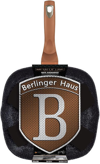Berlinger Haus Metallic Line Γκριλιέρα από Αλουμίνιο με Επίστρωση από Πέτρα Rose Gold Collection 28cm