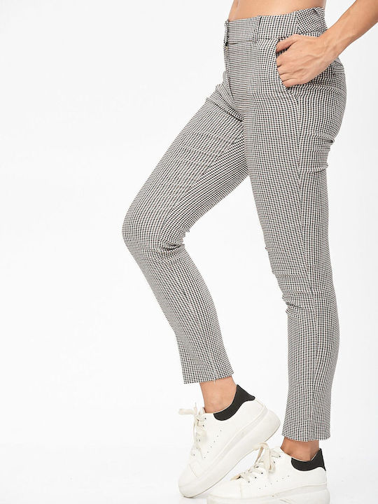 Damen Stoff Hose Geprüft Gray