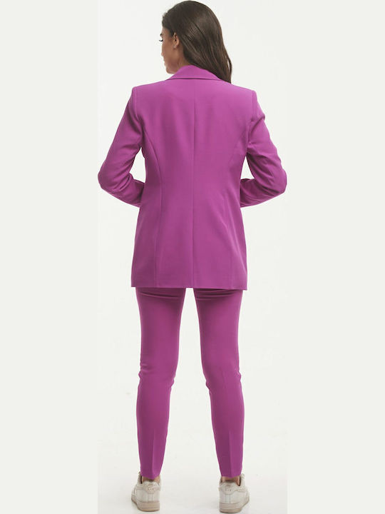 Damen Purple Anzug