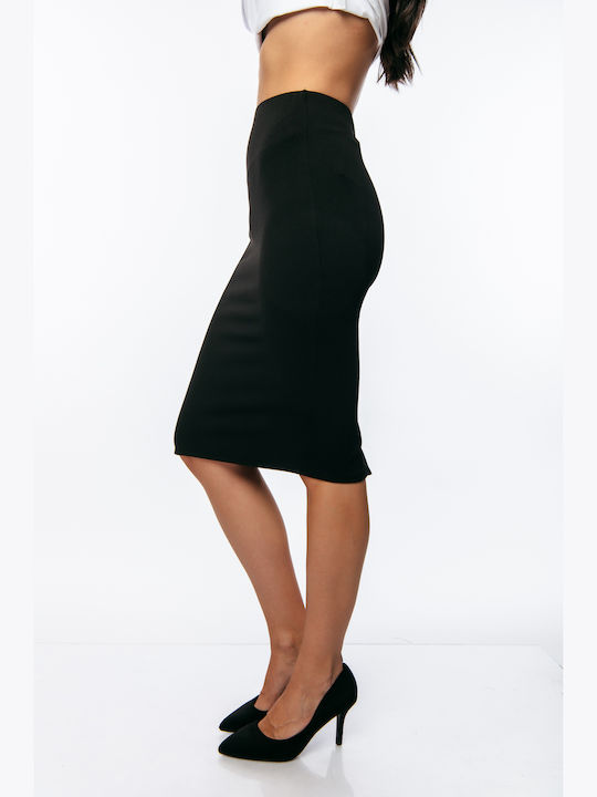 Dress Up Pencil Skirt in Black color