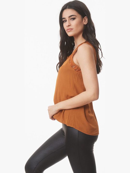 Damen Bluse Ärmellos Aukra