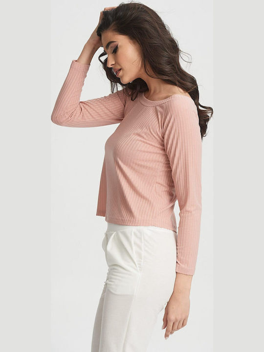 Γυναικεία Μπλούζα Off-Shoulder Ροζ