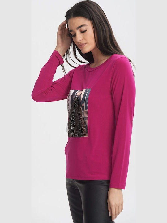 Damen Bluse Bordeaux