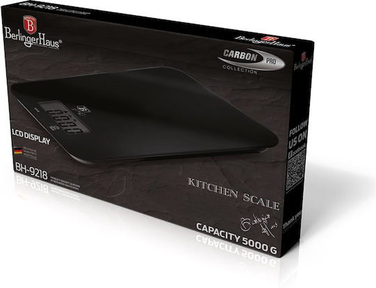 Berlinger Haus Digital Kitchen Scale Up To 5kg Black