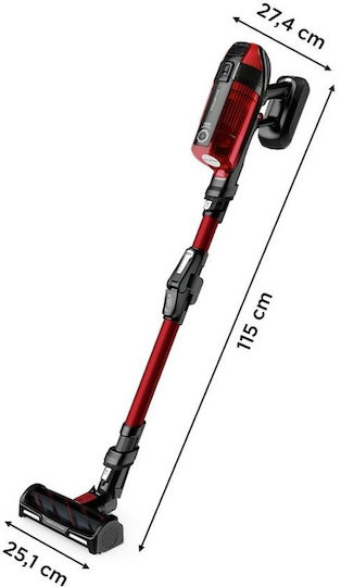 Rowenta X-force Flex 12.60 Επαναφορτιζόμενη Σκούπα Stick 25.2V Κόκκινη