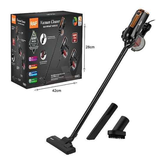 Raf R.8672 Ηλεκτρική Σκούπα Stick 600W Μαύρη