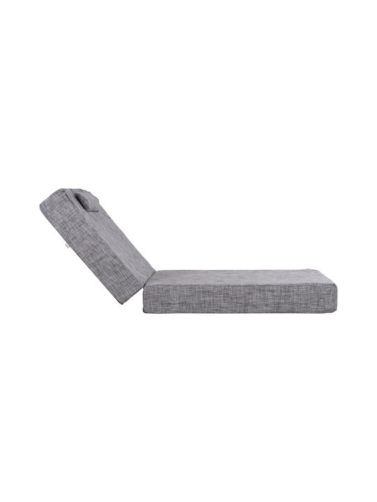 HomeMarkt Sunbed Cushion with Backrest Sifnos Gray 70x200cm