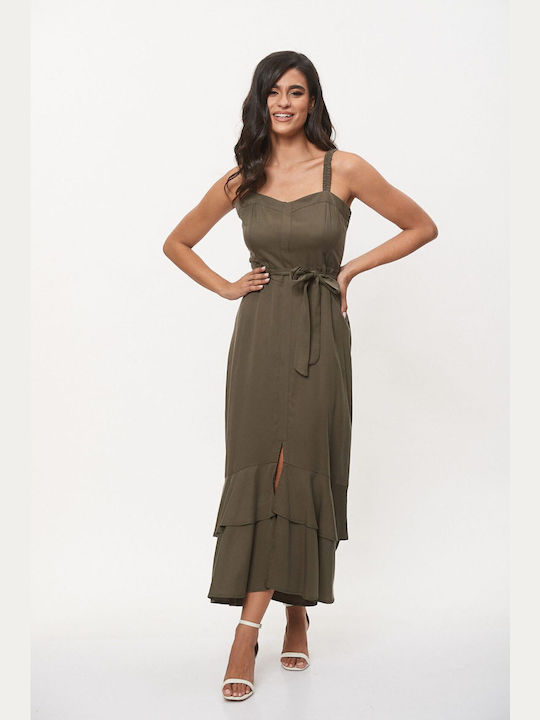 TZENI Maxi Dress Haki