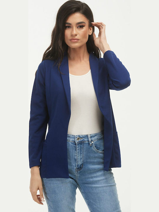 Boutique Women's Crepe Blazer Blue