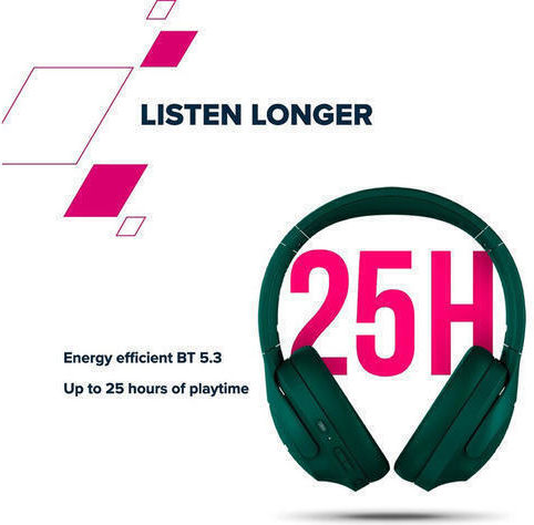 Canyon Безжични / Жични Over Ear Слушалки Зелени