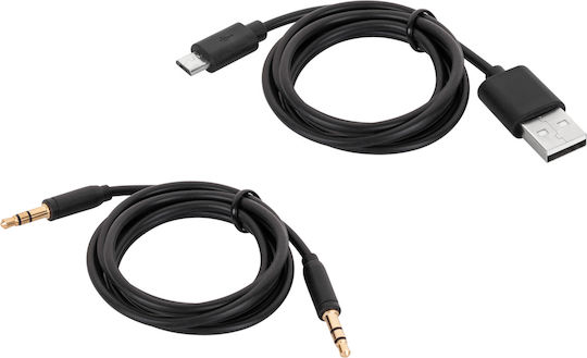 Kruger & Matz KM0655L Ασύρματα / Ενσύρματα Over Ear Ακουστικά με 16 ώρες Λειτουργίας Μαύρα