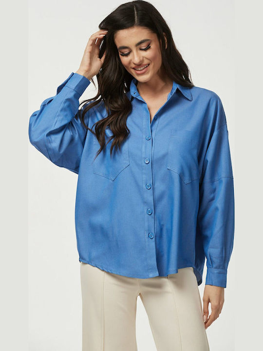 Damen Bluse Blau