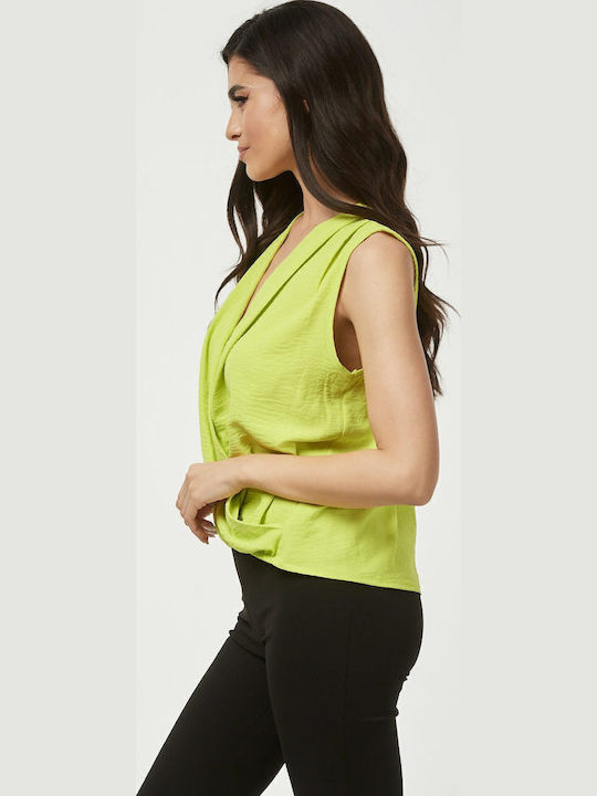 Bluza Damă Fără Mânecă Verde