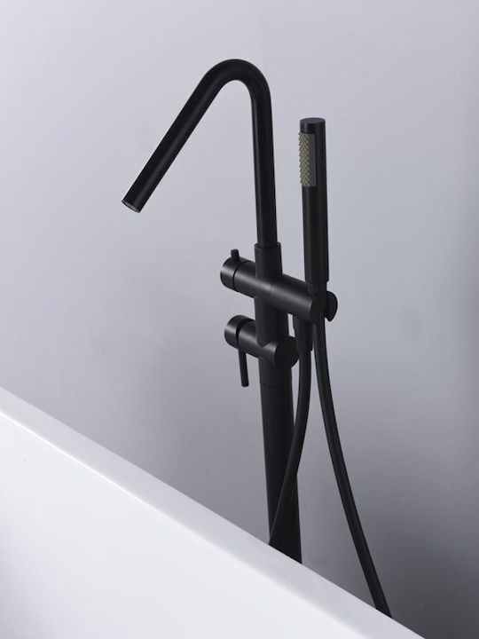 Imex Mixing Bathtub Shower Faucet Complete Set Black