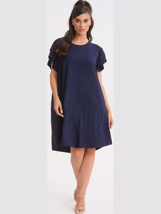 Summer Evening Dress Dark Blue