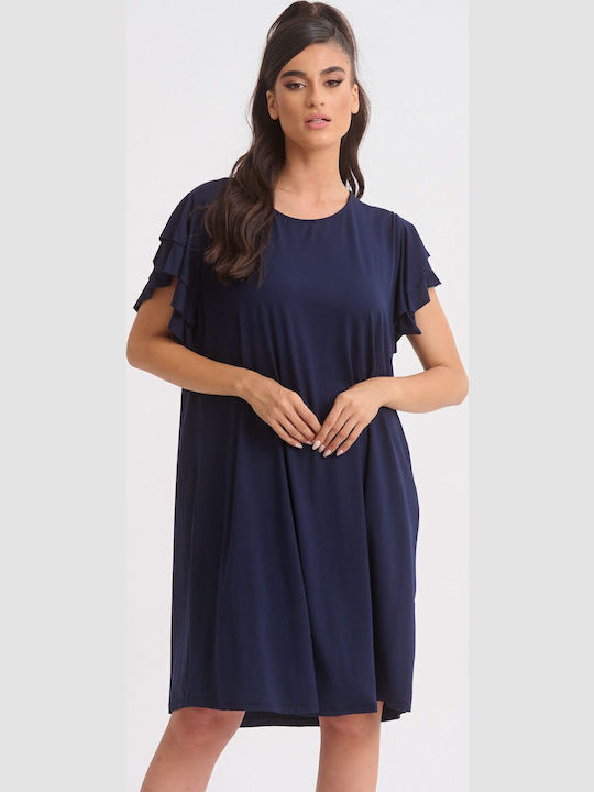 Summer Evening Dress Dark Blue