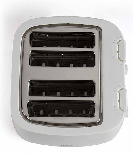 Livoo Prăjitor de pâine 2 sloturi 1500W Alb