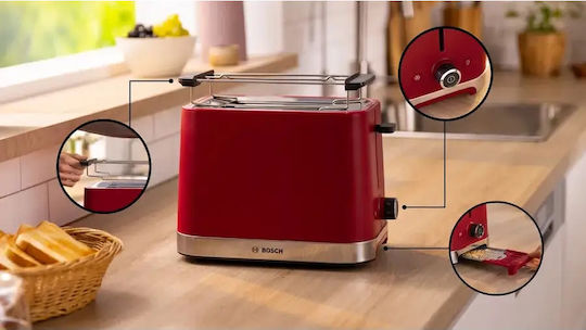 Bosch Mymoment Toaster 2 Schlitze 950W Rot