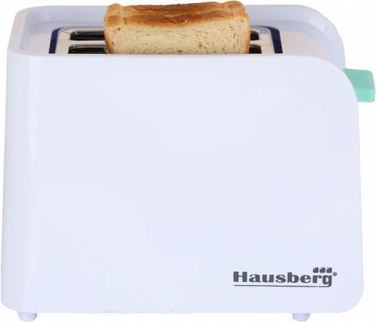 Hausberg Тостер Двуместна 750W Бяла