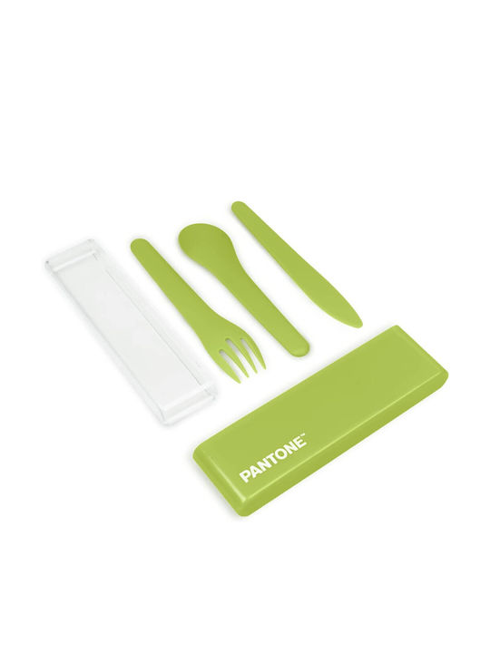 Pantone Set de Tacâmuri Inoxidabil Verzi 3buc