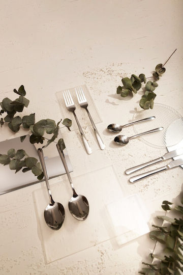 Homla Cutlery Set Stainless Gray 24pcs