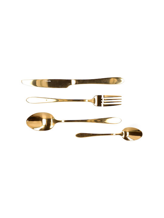 Homla Cutlery Set Stainless Yellow 16pcs