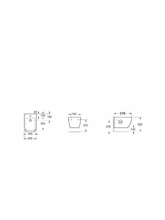 Karag rimless Wandhängende Toilette Randlos mit Deckel Sanftes Schließen Weiße