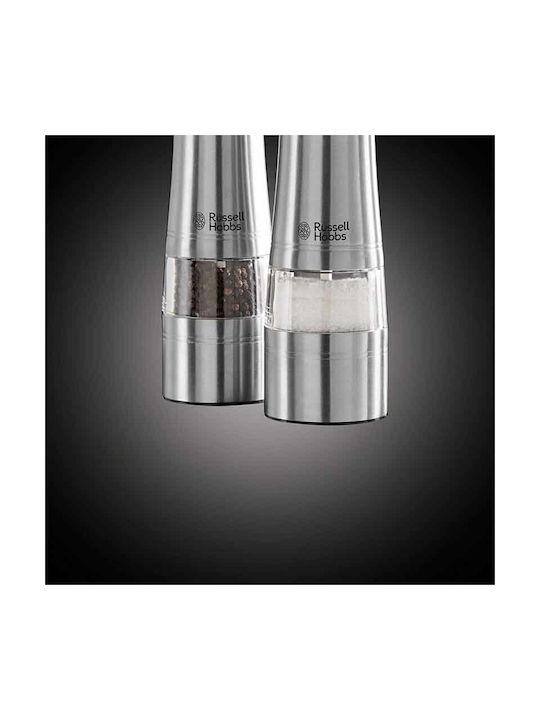 Russell Hobbs Classics Electric Set Spice Mills Inox in Silver Color 2pcs