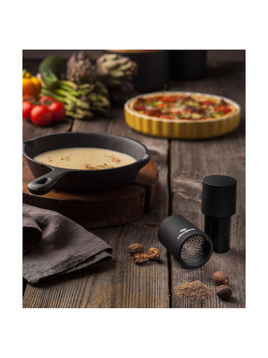 Microplane Χειροκίνητος Μύλος Μπαχαρικών Πλαστικός σε Μαύρο Χρώμα