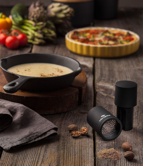 Microplane Χειροκίνητος Μύλος Πιπεριού Πλαστικός σε Μαύρο Χρώμα