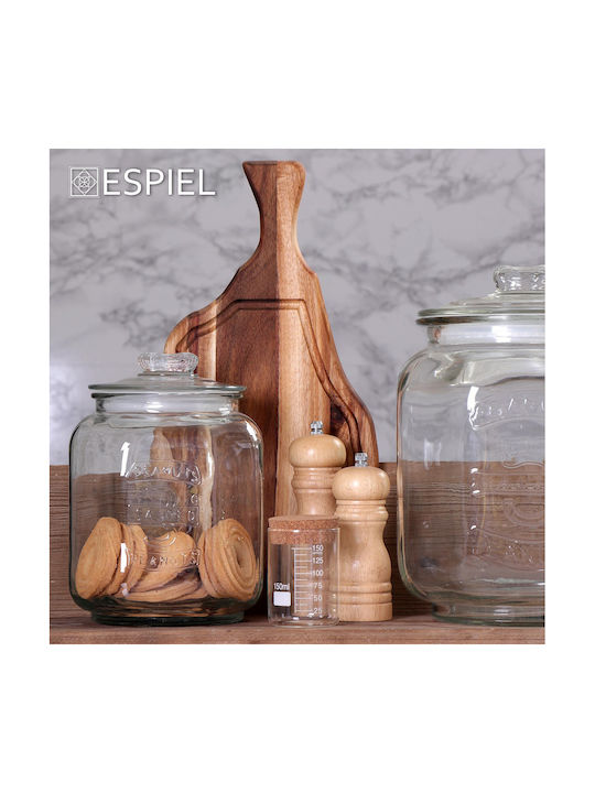 Espiel Manual Set Spice Mills made of Wood in Brown Color 16cm 1pcs