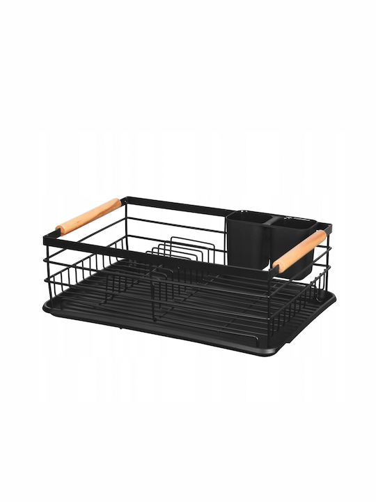 Brunbeste Sink Strainer Wooden Black 43x32x14cm