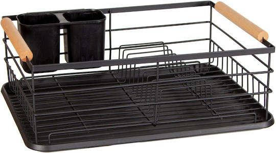 Brunbeste Scurgător De Chiuvetă Din Lemn Negru 43x32x14cm Brunbeste Scurgător De Chiuvetă Din Lemn Negru 43x32x14cm