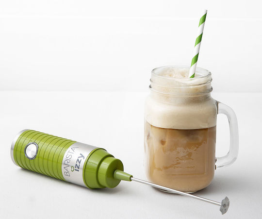 Izzy Barista Milk Frother Electric Hand Held 30W Green