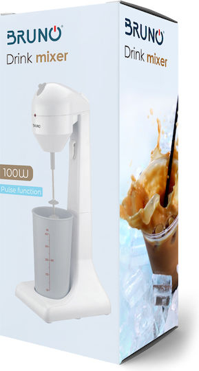 Bruno Milk Frother Tabletop 100W with 2 Speed Level White