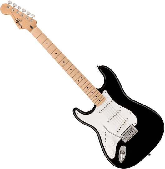 Squier Sonic Електрическа Китара Stratocaster с SSS Конфигурация на Пикапите Черен