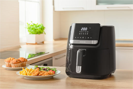 Sencor Friteuză cu aer cu Wi-Fi 6.5lt Negru SFR 6550BK