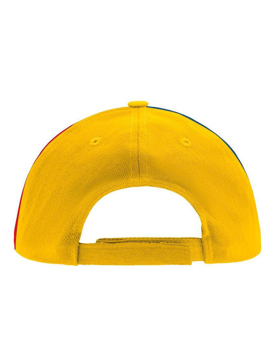 Koupakoupa Kids' Hat Jockey Fabric Snoopy Καρδούλα Yellow