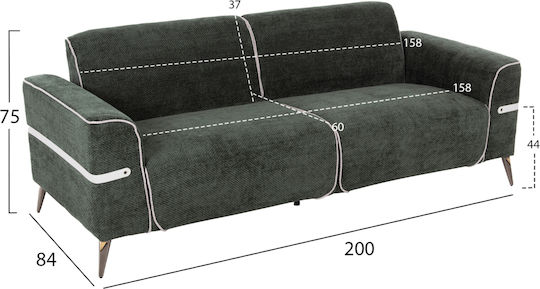 Living Room Furniture Set 3-Seater & 2-Seater Green