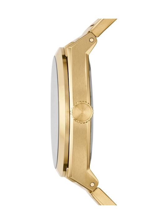Fossil Trei Ceasuri Barbati 42mm Baterie cu Brățară Din Metal Aurie