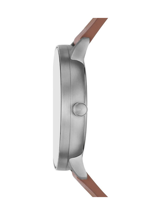 Skagen Riis Ρολόι Μπαταρίας με Καουτσούκ Λουράκι Skagen Riis Ρολόι Μπαταρίας με Καουτσούκ Λουράκι